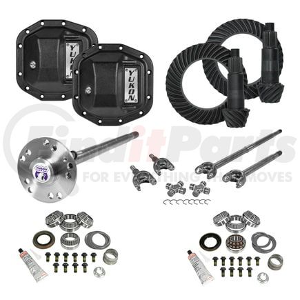 Yukon YGK073STG4 Stage 4 Re-Gear Kit upgrades front/rear diffs; 24 spl; incl covers/fr/rr axles