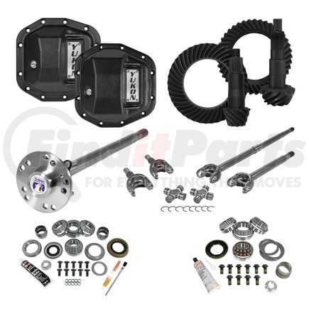Yukon YGK077STG4 Stage 4 Re-Gear Kit upgrades frnt/rr diffs; 24/28 spl; incl covers/fr/rr axles
