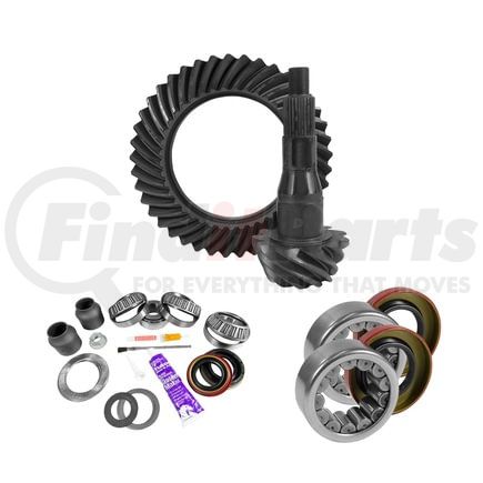 Yukon YGK2096 9.75in. Ford 4.11 Rear Ring/Pinion; Install Kit; 2.99in. OD Axle Bearings/Seals