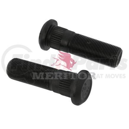 Meritor 09002184 Wheel Stud - RH Thread Direction, Serrated, 0.87" Body Length, M22 x 1.5