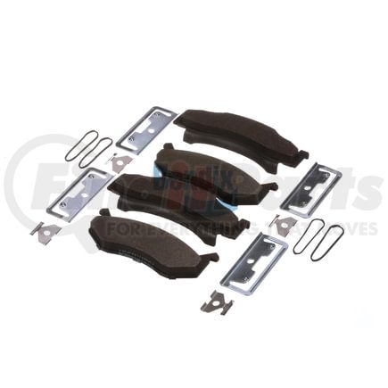 Bendix E10901230 Formula Blue™ Hydraulic Brake Pads - Premium Semi-Metallic, With Shims, Front, 787-D53, 7019A-D86, 7019A-D123, 7019A-D269, 7179-D269, 7179A-D269 FMSI