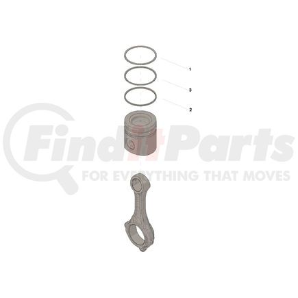 Cummins 4955480 Engine Piston Ring Set - 0.50 mm