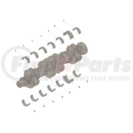 Cummins 4955860 Engine Crankshaft Main Bearing Set