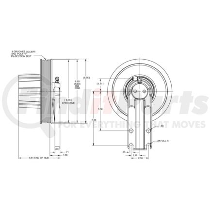 Kit Masters 010019631X Kysor-Style Hub - Remanufactured