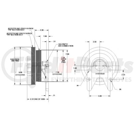 Kit Masters 010020085X Kysor-Style Hub - Remanufactured