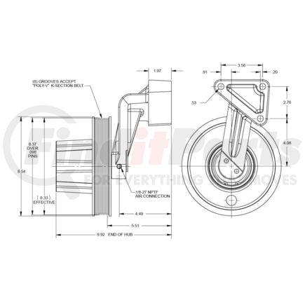 Kit Masters 010020174X Kysor-Style Hub - Remanufactured