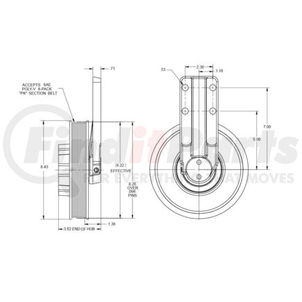 Kit Masters 010020227X Kysor-Style Hub - Remanufactured