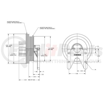 Kit Masters 010020266X Kysor-Style Hub - Remanufactured