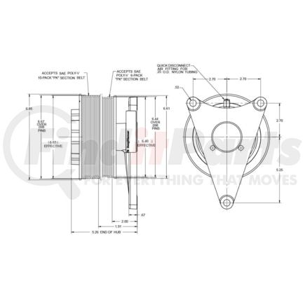 Kit Masters 010020369X Kysor-Style Hub - Remanufactured