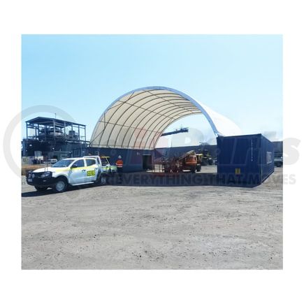 World American AG03-0000 Tent - 40" L x 33"W x 11-3/4' H, White, 21oz, PVC, No End Walls, for Shipping Container