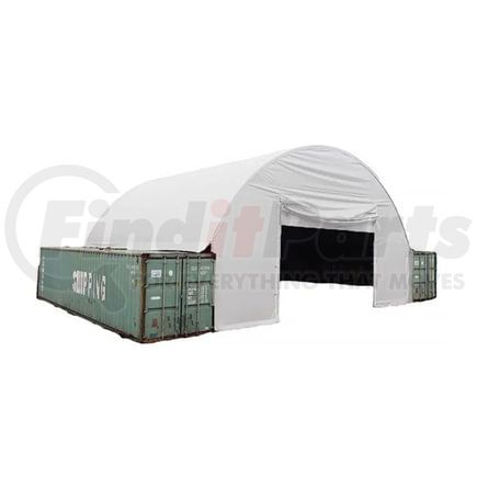World American AG03-0013 Tarp - Wall Container Shelter Only, 20 ft. W, White 21 oz, PVC