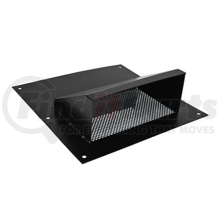 World American CN05-0008 Multi-Purpose Vent -16" x 16", Black, with Bug Screen, for Shipping Container