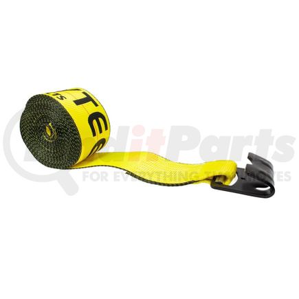 World American CS01-0056 Winch Strap - 3" x 30', Yellow, with Flat Hook