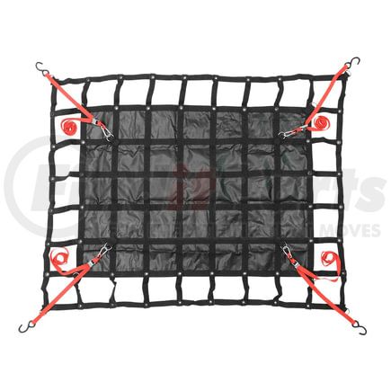 World American CS02-0004 Cargo Net - Medium, 6.75' x 8', 18 oz. Vinyl, with Ratchet & Carrying Case