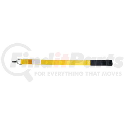 World American CS07-0004 Tie Down Strap - 36" Length, Yellow, Single Loop Driver Assist, Heavy Duty