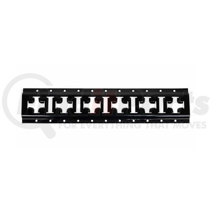 World American CS07-0048 Cargo Track - 2 ft., E-Track, Black, Powder Coated, Horizontal and Vertical Cross Style