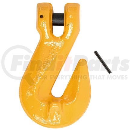 World American CS10-2001 Grab Hook - 1/2", Clevis Cradle, Yellow, G80, 12,000 lbs. WLL, with Pins