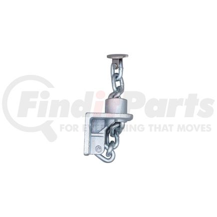 World American CS15-2000 Floor Chain Tie Down - 3/8", Silver, G70, Bolt-On