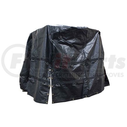 World American CS16-2002 Coil Tarp - 7 ft. x 7 ft. x 7 ft., Black