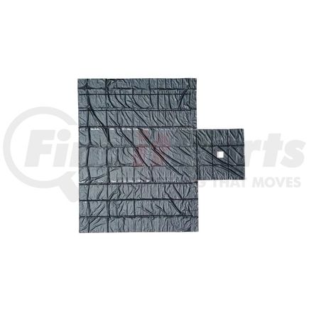 World American CS16-3010 Lumber Tarp - 18oz, Black, 6' Drop, Heavy Duty, with Stainless Steel D-Rings