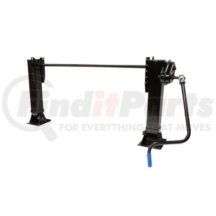 World American TR04-0001 Trailer Landing Gear - Black, 2-Speed External Gearbox, 62,000 lbs.