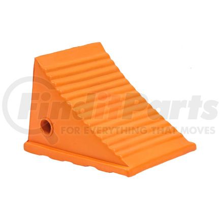 World American TA10-0004 Wheel Chock - Large, Orange, Polyurethane