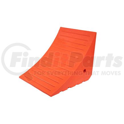 World American TA10-0005 Wheel Chock - Large, Orange, Polyurethane, with Mounting Holes