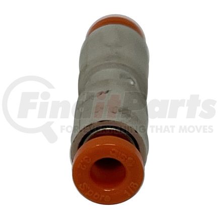Velvac 016610 Air Brake Air Line Union - Plastic, 1/8 in. Tube Size, Push Lock