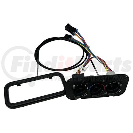 Freightliner A22-73379-004 Rotary HVAC Control Panel - 3 Knobs, 5 Holes, with Wiring Harness