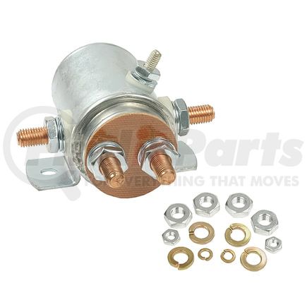 Prestolite 15-301 Continuous Duty Solenoid - 12V, 100 AMP, 5 Terminals, Flat 180 Mounting