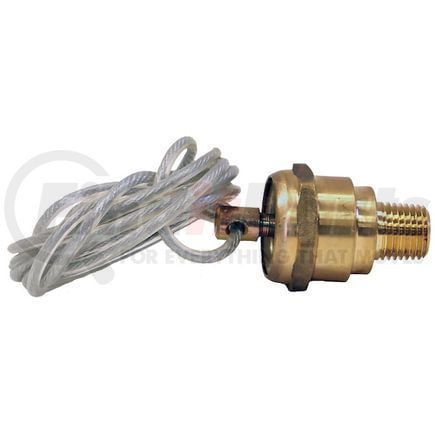 Buyers Products 6451010 Air Brake Air Reservoir Drain Valve - 1/4 in. NPTF Male, with 5 ft. Vinyl-Coated Cable