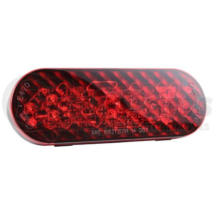 Grote 54822-3 Heated All-Weather Stop Tail Turn Lights, 6" Heated All-Weather Oval Hardshell - Bulk Pack