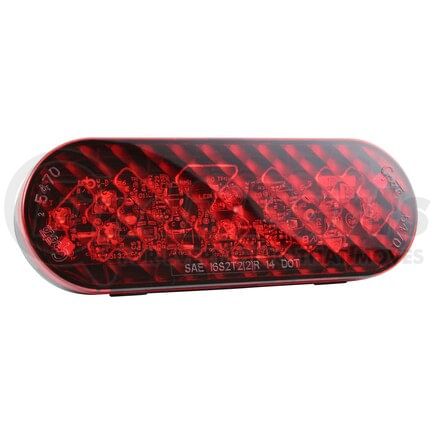 Grote 54822 Heated All-Weather Stop Tail Turn Light, 6" Heated All-Weather Oval Hardshell