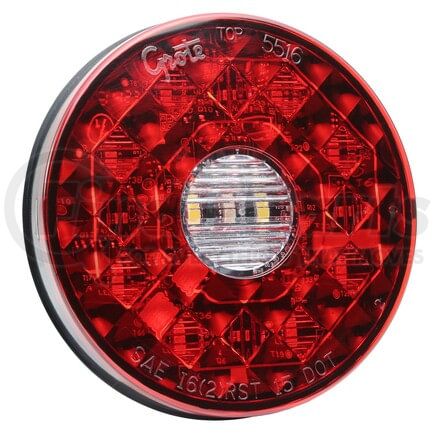 Grote 55262 Heated All-Weather Stop Tail Turn Light, 4" Heated All-Weather STT With Backup Hardshell