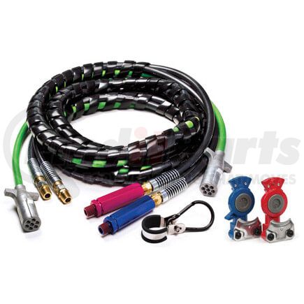 Grote 81-3115-GH 3-in-1 UltraLink™ Power Cord and Air Assemblies, 15' Black with Premium Gladhands