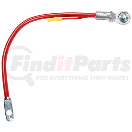 Grote 84-9249-R Battery Cable - 15 in., Red, 4 Gauge, with Lead Wire, Side Terminal