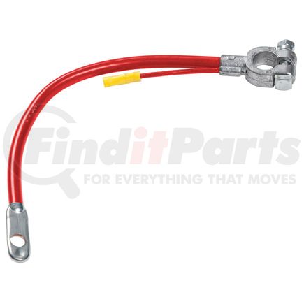 Grote 84-9371-R Battery Cable - 12 in., Centre, Red, 4 Gauge, with Lead Wire, Top Post