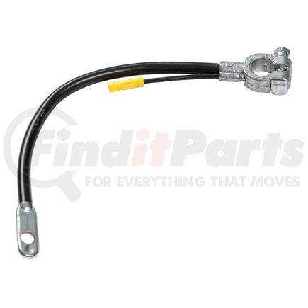 Grote 84-9371 Battery Cable - 12 in., Centre, Black, 4 Gauge, with Lead Wire, Top Post