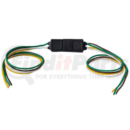 Tectran 685-410 Electrical Connectors - 4-Way, Molded Square , with Wires