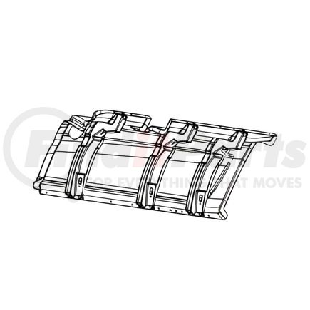 International 3784414C3 Sleeper Mic Panel Assembly - Rear 73 Inch With Sensor, Navistar Compatible