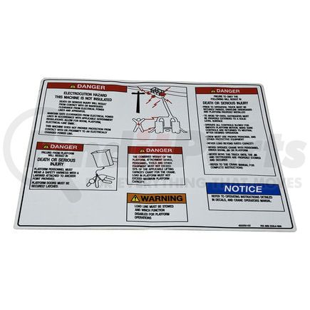 Manitex 4000791.017 Overload Trip Group 2 Electrical Control Decal