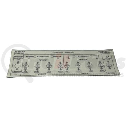 Manitex 4000588.007 Multi-Purpose Decal - Outrigger Controls and Selector