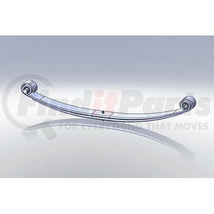 Dayton Parts 46-1434 Leaf Spring - Front, Parabolic Spring, 2-Leaf, 4 in. Width, OEM A1614602000