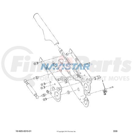 International 2585420C1 Parking Brake Switch, Navistar Compatible