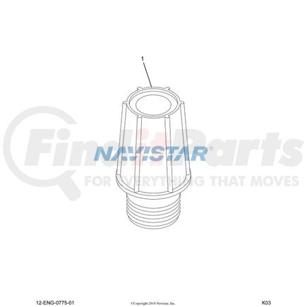 International 1818516C1 Prescreen Bowl, Navistar Compatible