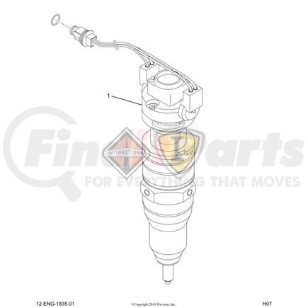 International 1878285C91 Fuel Injector Kit - Remanufactured, Navistar Compatible