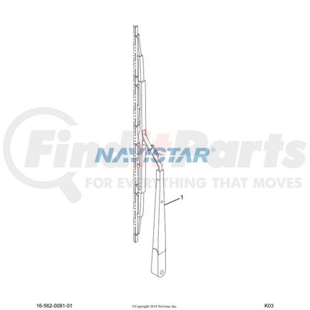 International 2501316C1 NOZZLE W/S WPR ARM WASHER