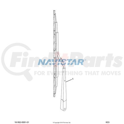 International 2501316C1 Windshield Washer Nozzle, Navistar Compatible