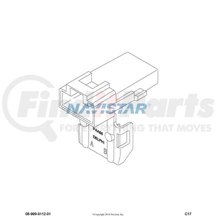 International 1661197C1 BODY CONNECTOR 2-WAY