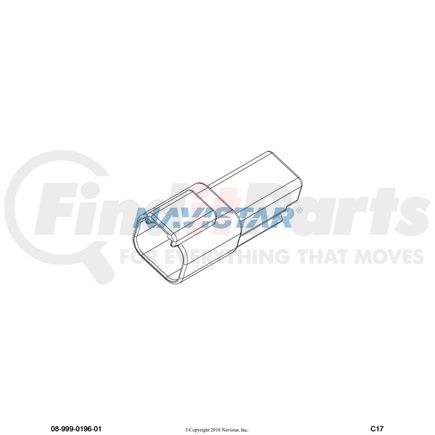 International 1684260C1 CONNECTR,CONNECTOR PIN 2-WAY F